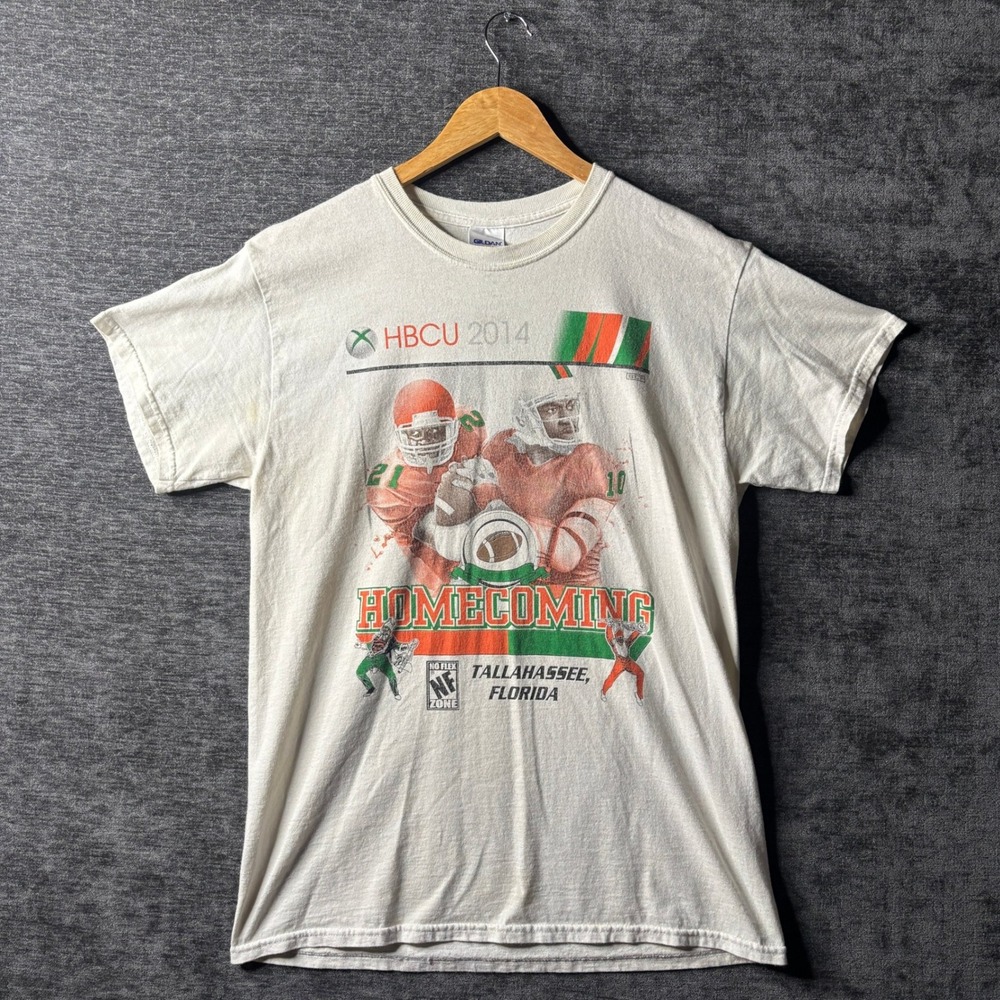 HBCU 2014 Homecoming Tallahassee Florida Xbox T-Shirt White Medium Collegiate